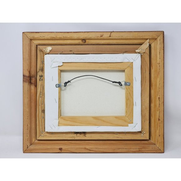 Vintage H. Hargrove Framed Serigraph Oil Painting Dr Sullys Cough Cure Red Car - Picture 2 of 7